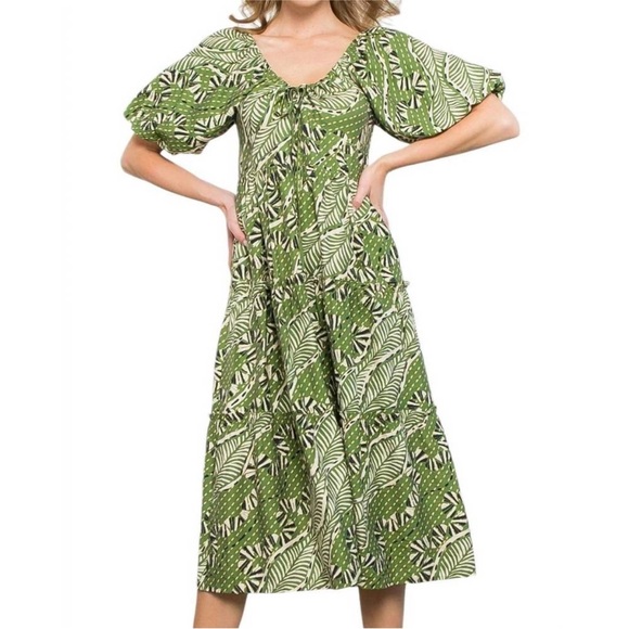 New with tags - THML floral botanical dress - size small - Picture 5 of 7